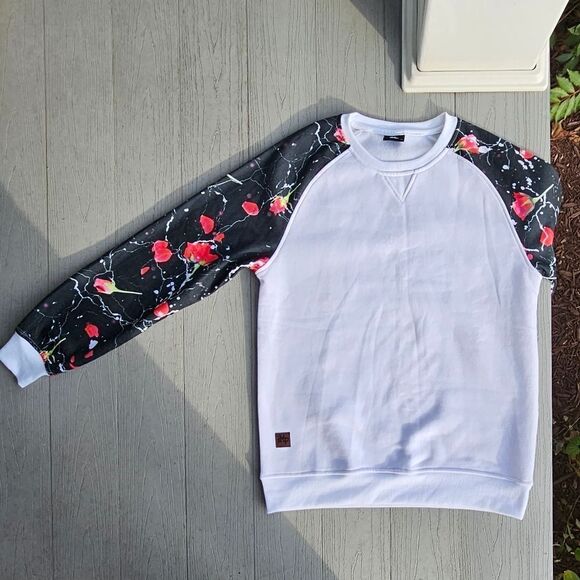 ROSE SLEEVE CREW SWEATSHIRT BY IMP RUE 21 brand new SIZE SMALL - Picture 14 of 16